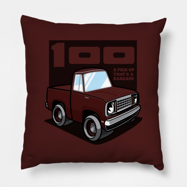 Candy Red Sunfire Poly - D-100 (1978) Pillow by jepegdesign