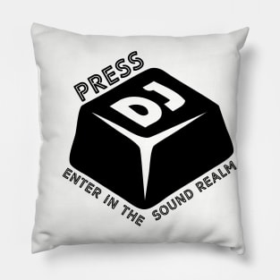 DJ Beats Key: Press Enter To The Sound Realm Pillow