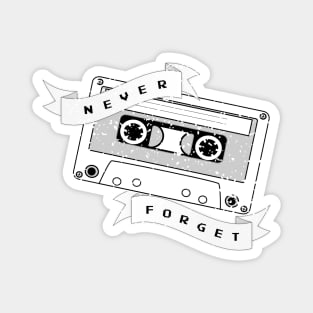 'Never Forget' Retro Cassette Magnet