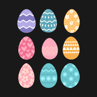 Eggstraordinary Easter: Adorable Illustrated Egg Stickers T-Shirt