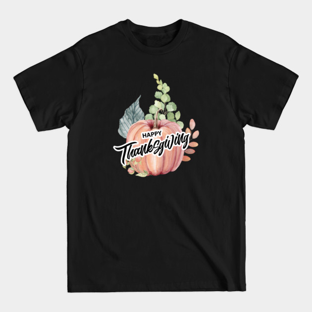 Disover Happy Thanksgiving - Pumpkin illustration - Happy Thanksgiving - T-Shirt