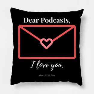 PODCAST VALENTINE (Dark) Pillow