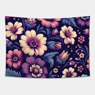 Purple Flowers Tapestry