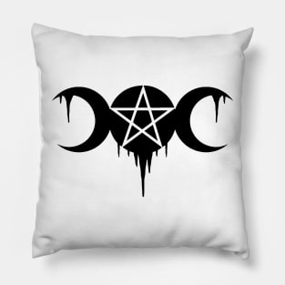 WICCA, WITCHCRAFT, TRIPLE MOON Pillow