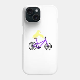 Duck On A Purple Bicycle Phone Case