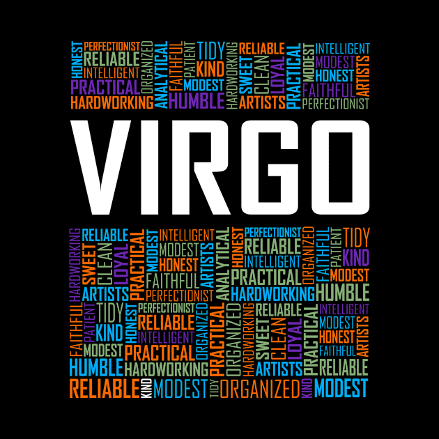 Virgo Zodiac Words by LetsBeginDesigns