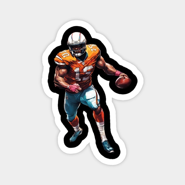 End Zone American Football Magnet by animegirlnft