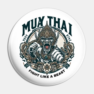 Muay Thai Warrior Pin