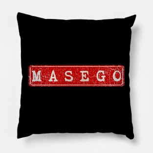 vintage retro plate Masego Pillow