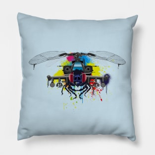 Dragonfly battle copter Pillow