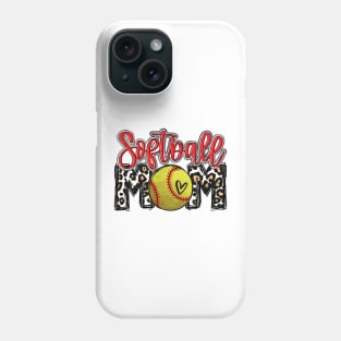 Softball Mom Leopard   Softball Mom Phone Case