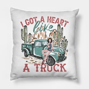 I Got A Heart Like A Truck, Cowboy, Howdy Western, Nashville, Howdy Pillow