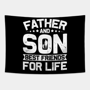 Father And Son Best Friends For Life Tapestry