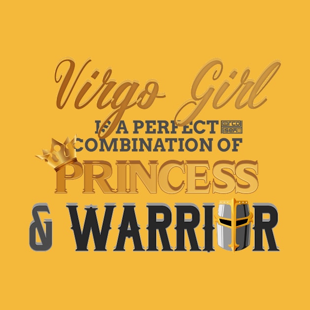 VIRGO Girl Princess Warrior Horoscope Birthday by porcodiseno