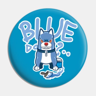 BLUE Dog Pin