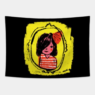 Girl in Yellow Tapestry