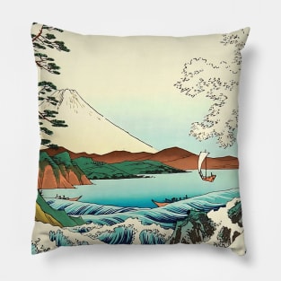 Sea & Mount Fuji Japanese design Pillow