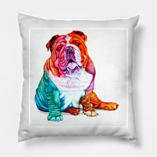 Full Color Bulldog Pillow