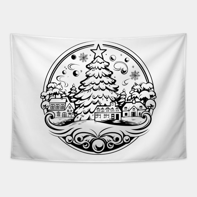 Christmas Tree Tapestry by MZeeDesigns