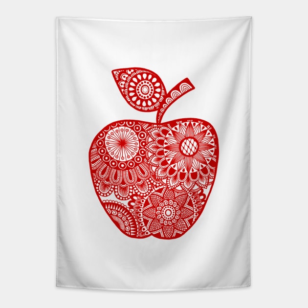 Red Apple Tapestry by calenbundalas