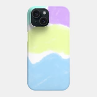 Colorful watercolor abstract texture art Phone Case