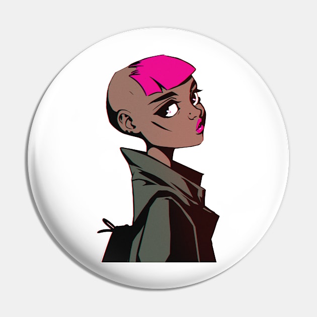 Pink girl Pin by HoneyLemonTea