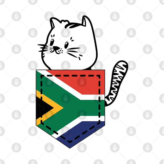 Patriotic Pocket Pussy - Cat Lover -  South African Patriot by PosterpartyCo