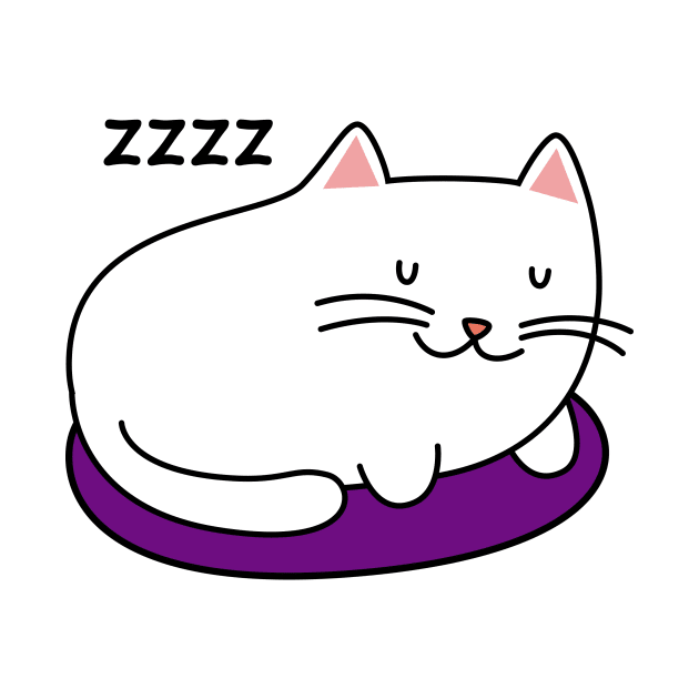 Cat Sleeping by mahchan