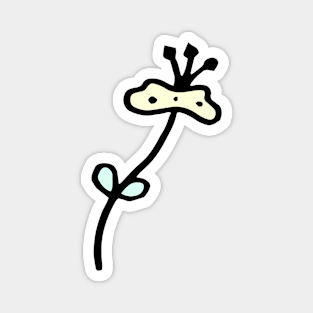 Alien Flower Doodle Magnet