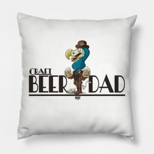 Craft Beer Dodo Bird Dad Pillow