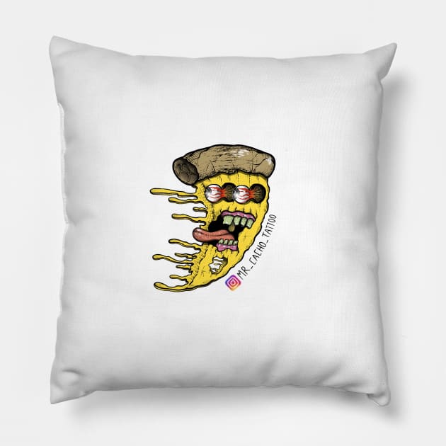 Flying Slice Pillow by Mister Cacho