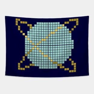 Pixel Planet Tapestry