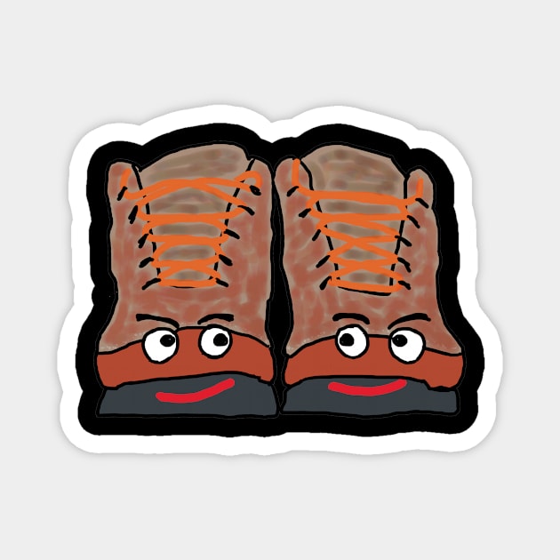 Funny Shoes Magnet by Mark Ewbie