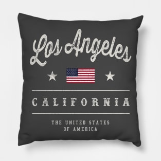 Los Angeles American City Vintage Pillow