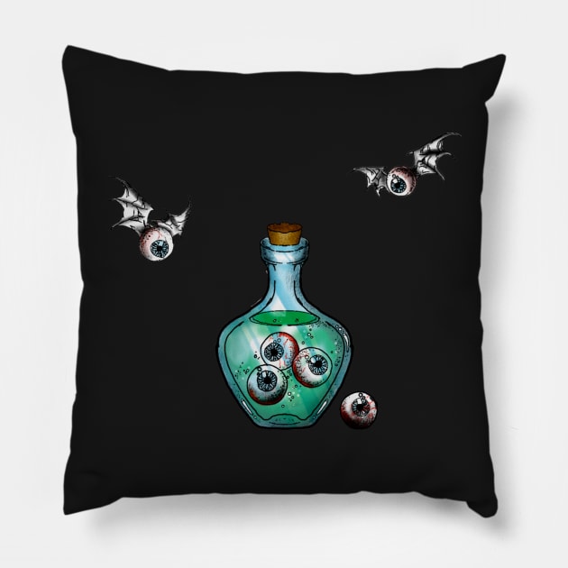 Witch's Eyes Pillow by WOODDIOS