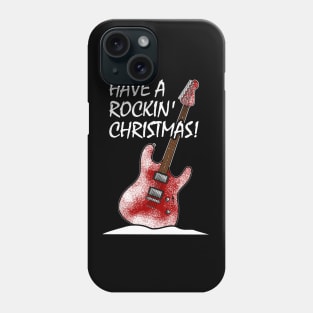 Have A Rockin' Christmas Electric Guitar Phone Case