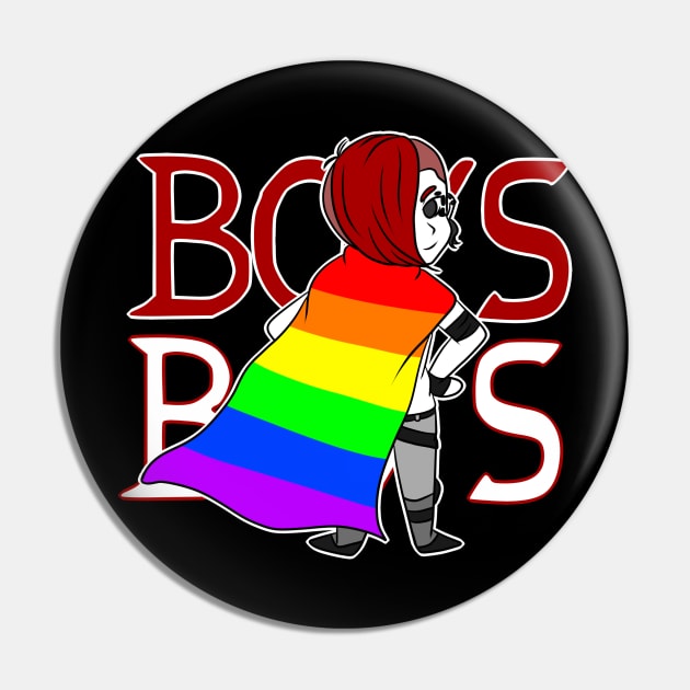 Scarlet David BOYS Pin by GrungeNerdDesigns