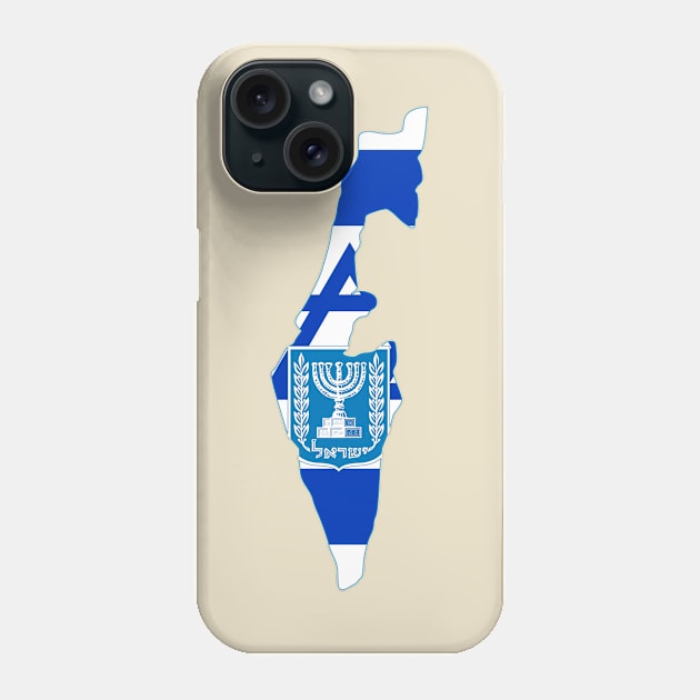 Israel Map Phone Case by Historia