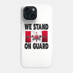 FREEDOM CONVOY OF TRUCKERS WE STAND ON GUARD FOR THEE BLACK Phone Case