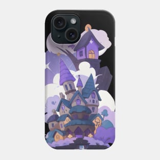 Kawaii Night Purple Clouds City Halloween Phone Case