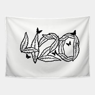 Happy 420 Weed design Tapestry