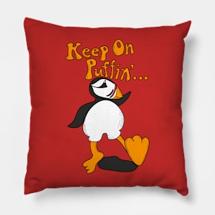 Keep On Puffin Pillow