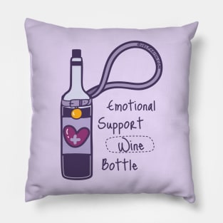 Emotional Support Wine Bottle Pillow