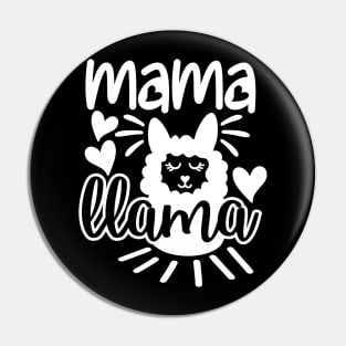 Funny Mama Llama Mothers Day Gift Pin