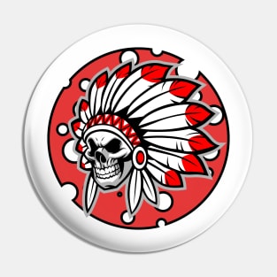 Skull indian Pin