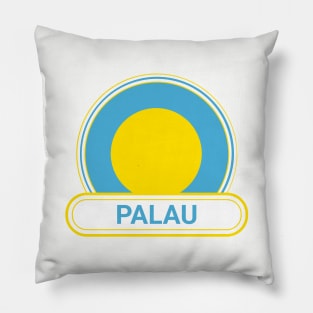 Palau Country Badge - Palau Flag Pillow