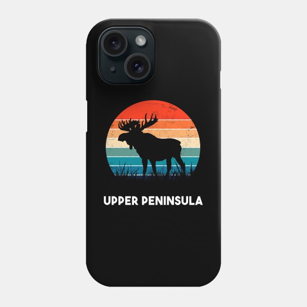 Upper Peninsula Moose Sunset Phone Case by The Yooper Life