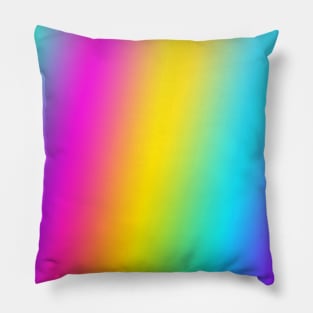 blue yellow pink abstract texture Pillow