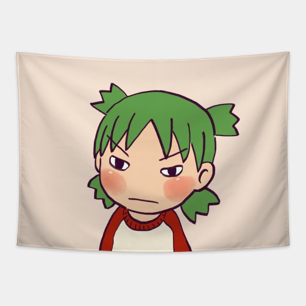 sulking angry yotsuba funny reaction meme Tapestry by mudwizard
