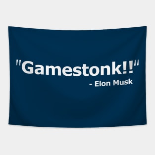 gamestonk!! elon musk Tapestry